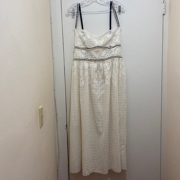 NWT Dylan Lex neutral square neck line midi length dress size US XL - Picture 3 of 11